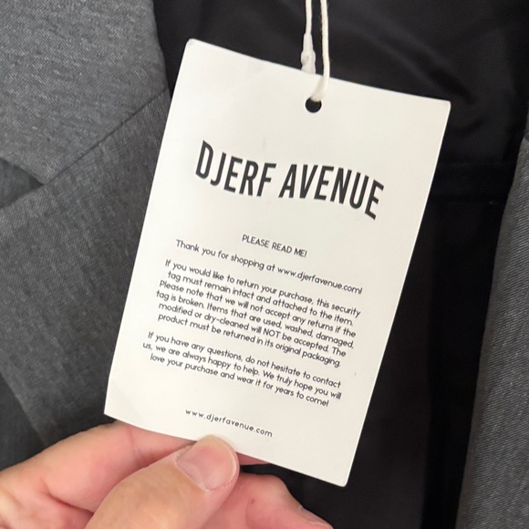 Djerf Avenue Ladies Forever Gray Blazer/Jacket-XL - Picture 5 of 15